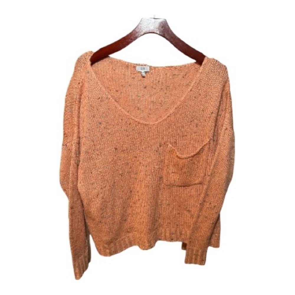 Tobi Women's  Orange Pocket Oversized Sweater Size S/M